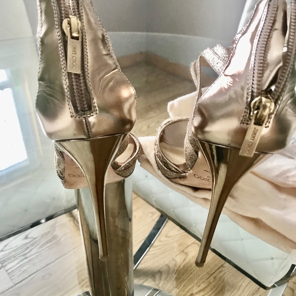 Jimmy Choo beautiful garland high heel sandals 9